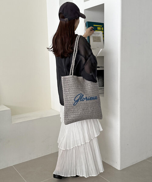 雑材サガラ刺繍トートバッグ（トートバッグ）｜DISCOAT（ディスコート