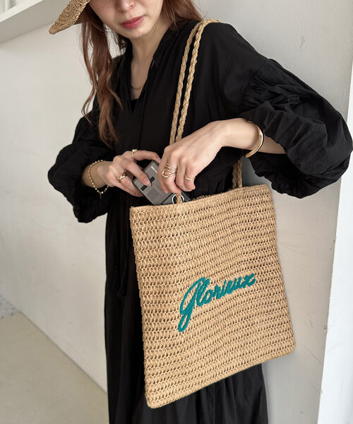 雑材サガラ刺繍トートバッグ（トートバッグ）｜DISCOAT（ディスコート
