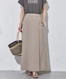 【新品】DOUX ARCHIVES ベージュ ロングスカート DOUX ARCHIVES スカート 「EC限定」 単色花デシンスカート