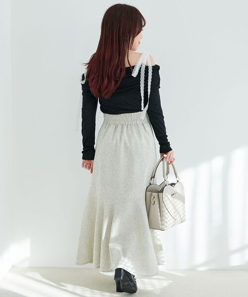 MAJESTIC LEGON(マジェスティックレゴン)の「ツイードマーメイドロングスカート(スカート・レディース・ブラック/グレー/アイボリー・SMALL/MEDIUM/X-SMALL)」の7枚目の写真