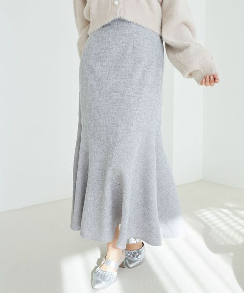 MAJESTIC LEGON(マジェスティックレゴン)の「ツイードマーメイドロングスカート(スカート・レディース・ブラック/グレー/アイボリー・SMALL/MEDIUM/X-SMALL)」の15枚目の写真