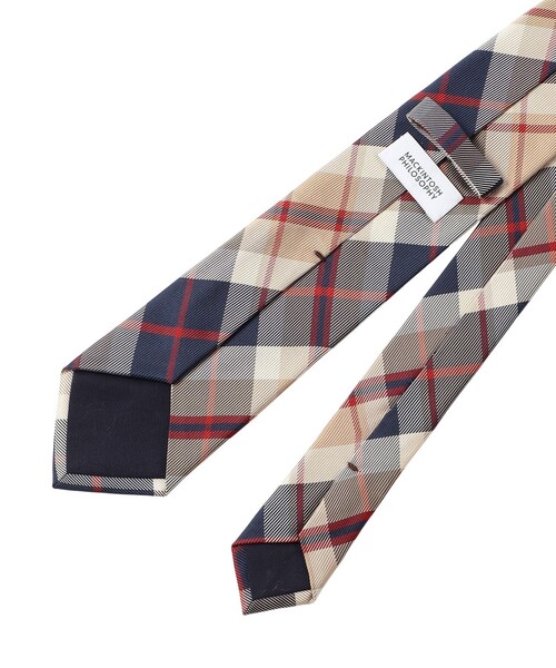 MACKINTOSH PHILOSOPHY（ﾏｯｷﾝﾄｯｼｭ ﾌｨﾛｿﾌｨｰ）の「【25年春夏モデル】ハウスチェック レギュラータイ（ネクタイ・メンズ・ベージュ系その他4・FREE）」の4枚目の写真