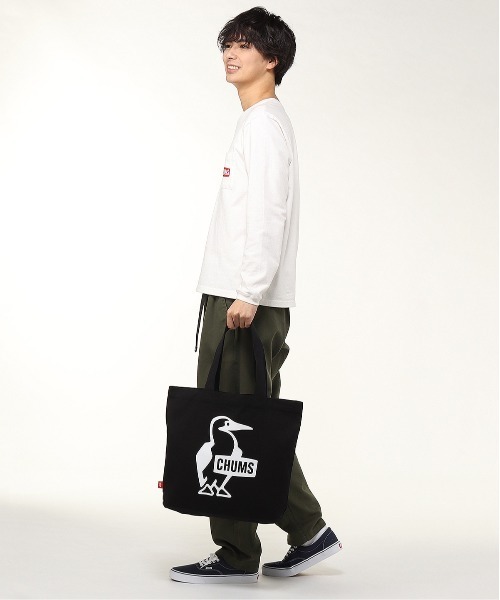 CHUMS(チャムス)の「【CHUMS/チャムス】 Booby Canvas Tote(トートバッグ・メンズ・その他1/ブラック×ホワイト/ブラック/ミント/レッド/ブラウン・FREE)」の8枚目の写真