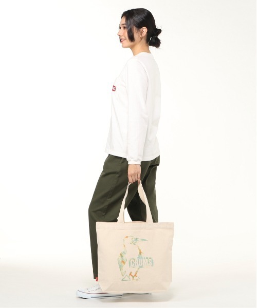 CHUMS(チャムス)の「【CHUMS/チャムス】 Booby Canvas Tote(トートバッグ・メンズ・その他1/ブラック×ホワイト/ブラック/ミント/レッド/ブラウン・FREE)」の10枚目の写真