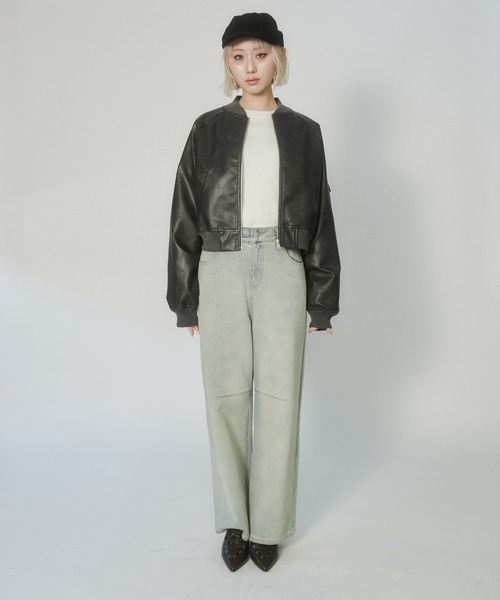 ENVYM(アンビー)の「ルーズシルエットデニムパンツ(デニムパンツ・レディース・ブラック/ブルー/ピンク・MEDIUM/SMALL)」の17枚目の写真