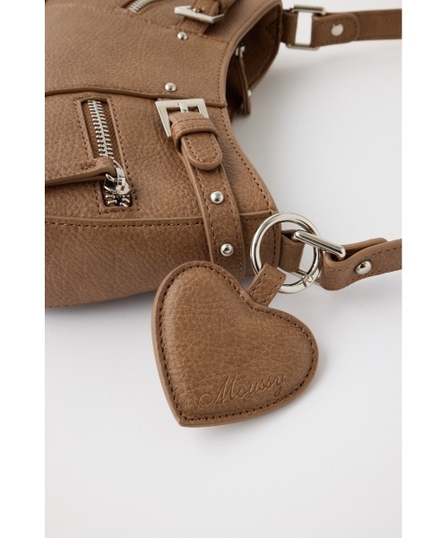 MOUSSY（マウジー）の「KEY CHAIN COMBI バッグ（ショルダーバッグ・レディース・グレー/ホワイト/ブラウン/ピンク・FREE）」の10枚目の写真