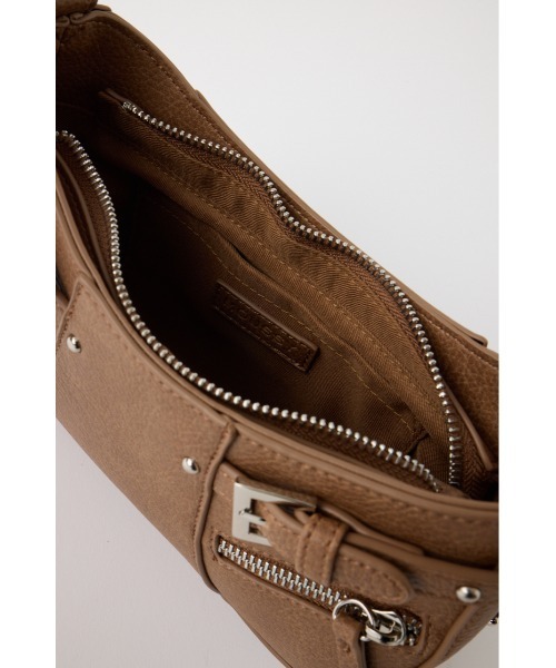 MOUSSY（マウジー）の「KEY CHAIN COMBI バッグ（ショルダーバッグ・レディース・グレー/ホワイト/ブラウン/ピンク・FREE）」の13枚目の写真