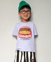 ジャンクフードプリント半袖Tシャツ