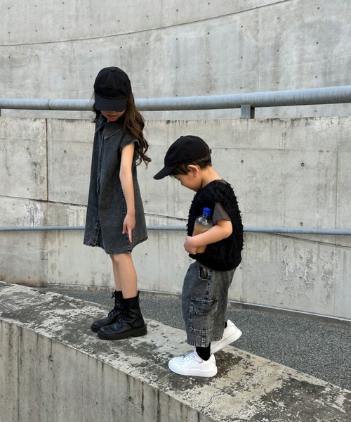 Crescent(クレッセント)の「ジャンクフードプリント半袖Tシャツ(Tシャツ/カットソー・キッズ・イエロー/ラベンダー/スミクロ/ホワイト・130/120/110/100/90/80)」の8枚目の写真