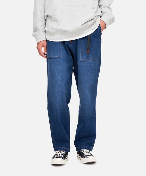 GRAMICCI ストレッチ デニム ルーズテーパード リッジ パンツ STRETCH DENIM LOOSE TAPERED RIDGE PANT｜ストレッチデニム
