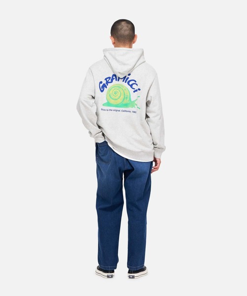 Gramicci(グラミチ)の「STRETCH DENIM LOOSE TAPERED RIDGE PANT|ストレッチデニムルーズテーパードリッジパンツ(デニムパンツ・メンズ・インディゴブルー/ダークインディゴブルー/ワンウォッシュ・S/M/L/XL/XS/XXL)」の7枚目の写真