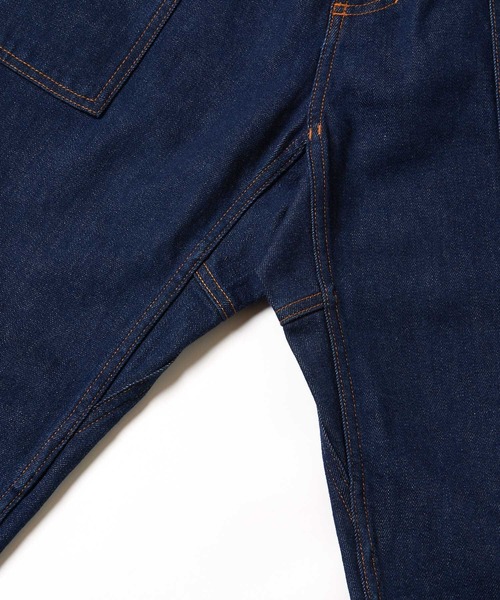Gramicci(グラミチ)の「STRETCH DENIM LOOSE TAPERED RIDGE PANT|ストレッチデニムルーズテーパードリッジパンツ(デニムパンツ・メンズ・インディゴブルー/ダークインディゴブルー/ワンウォッシュ・S/M/L/XL/XS/XXL)」の10枚目の写真
