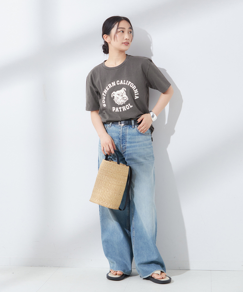 MIXTA(ミクスタ)の「【MIXTA/ミクスタ】SO CAL DOG CREW T-SHITS:Tシャツ(Tシャツ/カットソー・レディース・ブラック/アイボリー/ネイビー・MEDIUM)」の15枚目の写真