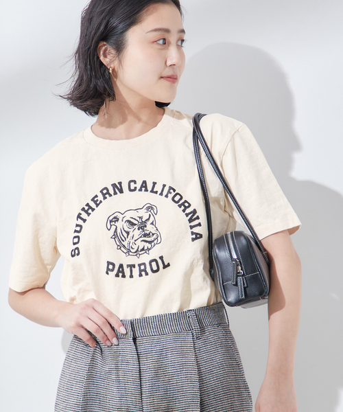 MIXTA(ミクスタ)の「【MIXTA/ミクスタ】SO CAL DOG CREW T-SHITS:Tシャツ(Tシャツ/カットソー・レディース・ブラック/アイボリー/ネイビー・MEDIUM)」の10枚目の写真