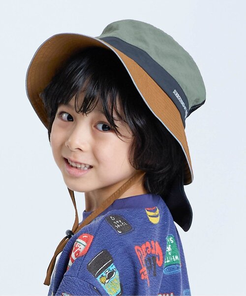 F.O.KIDS（エフオーキッズ）の「アウトドアハット（ハット・キッズ・カーキ/その他11/その他12/チャコール・50/52/54/56）」の4枚目の写真