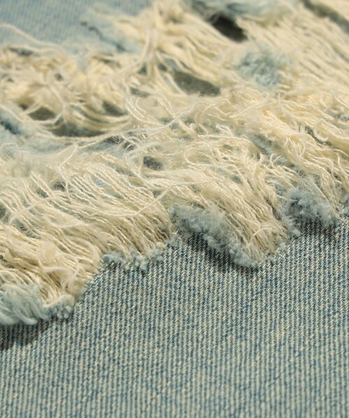 Lee(リー)の「【別注】Lee / 101 クラッシュ デニムパンツ(デニムパンツ・メンズ・ライトブルー・30inch/34inch/36inch/32inch)」の10枚目の写真