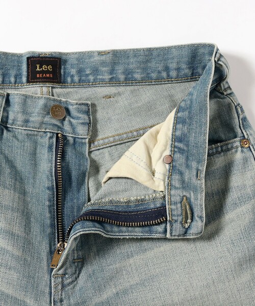 BEAMS × Lee 101 クラッシュ デニムパンツ 32 別注】Lee / 101 クラッシュ デニムパンツ（デニムパンツ）｜Lee