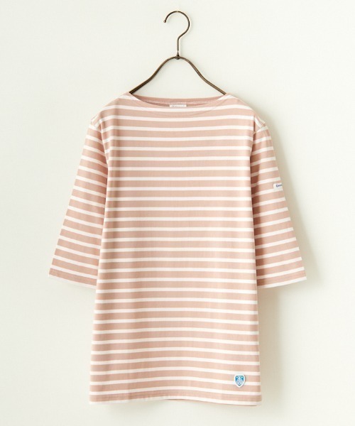 ORCIVAL/オーシバル] ボートネック 5分袖カットソー（Tシャツ