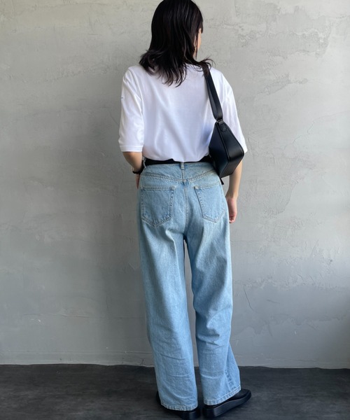 ORCIVAL（オーシバル）の「[ORCIVAL/オーシバル] ボートネック 5分袖カットソー（Tシャツ/カットソー・レディース・ブラック/グレー/ホワイト/ピンク/ラベンダー・2）」の14枚目の写真