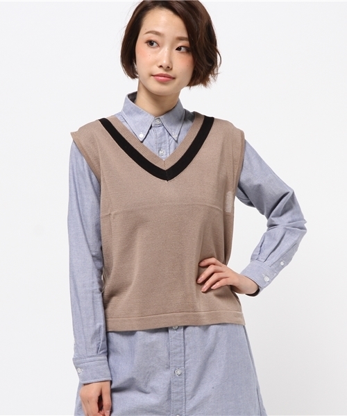 Outlet アウトレット の Who S Who Chico ライン衿vネックベスト ベスト Wear
