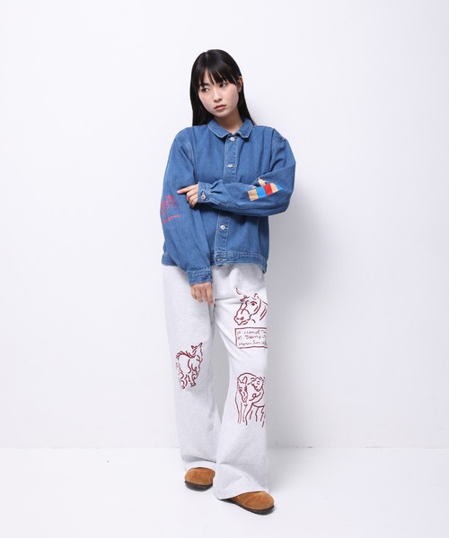 Common Noun（コモン ナウン）の「“HORSE” norahi デニムジャケット（デニムジャケット・レディース・ライトブルー/インディゴブルー・M/L）」の6枚目の写真