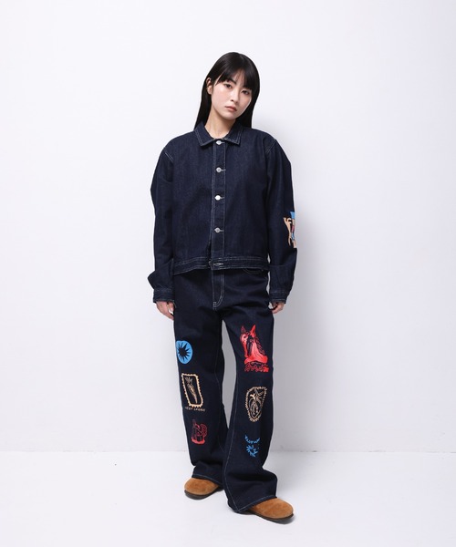 Common Noun（コモン ナウン）の「“HORSE” norahi デニムジャケット（デニムジャケット・レディース・ライトブルー/インディゴブルー・M/L）」の10枚目の写真