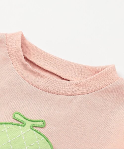 BIT'Z(ビッツ)の「果物と野菜ロゴアップリケ&ストロングな動物プリント半袖Tシャツ(Tシャツ/カットソー・キッズ・ピンク/ラベンダー・90/100/110/120/80/95)」の7枚目の写真