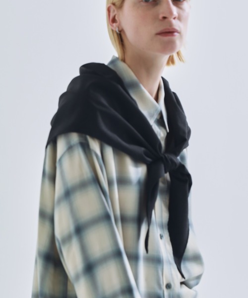 CREDONA（クレドナ）の「SWAY SCARF PANTS/スウェイスカーフパンツ（スラックス・レディース・ブラック/チャコールグレー/ブラウン・0/1）」の8枚目の写真