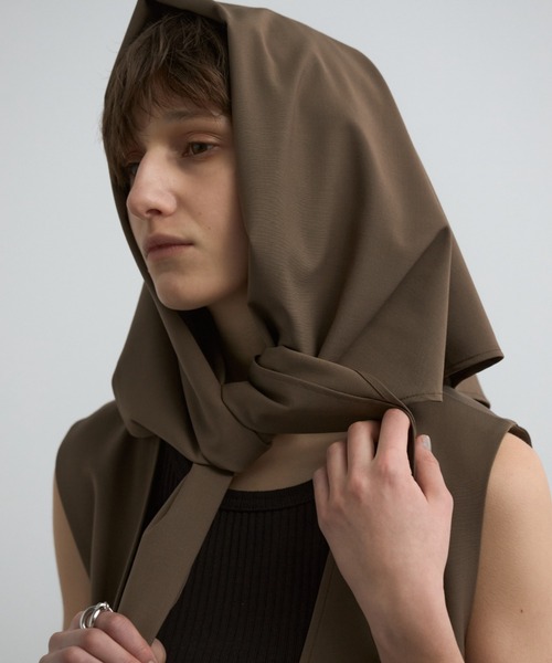 CREDONA（クレドナ）の「SWAY SCARF PANTS/スウェイスカーフパンツ（スラックス・レディース・ブラック/チャコールグレー/ブラウン・0/1）」の19枚目の写真