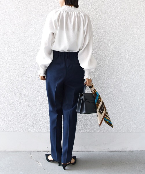 SHIPS.me(シップスミー)の「【ZOZO限定】SHIPS.me:シアサッカー スリム テーパード パンツ(その他パンツ・レディース・ブラック/ネイビー/ダークブルー・S-Short/S-Regular/M-Short/M-Regular/L-Short/L-Regular/XL-Short/XL-Regular/XXL-Short/XXL-Regular)」の21枚目の写真