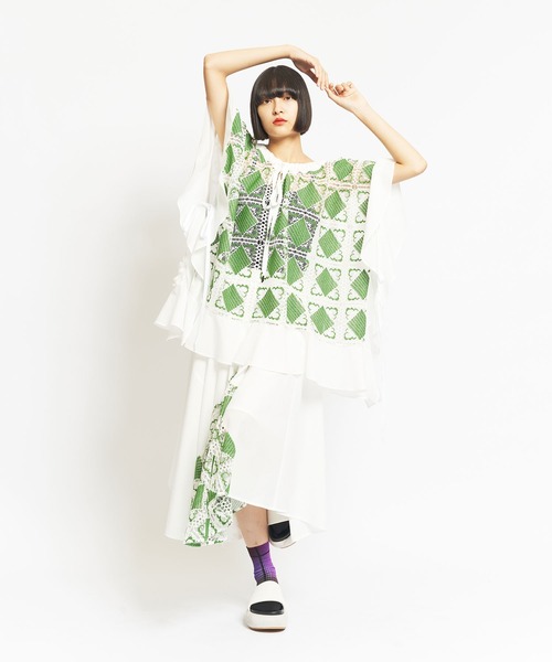 gomme - ゴム gomme Wave Blouse ウェーブ ブラウス シャツ 総柄 gomme】ゴム 公式オンラインショップ