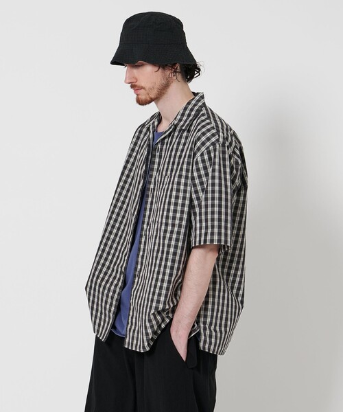 Steven Alan（スティーブンアラン）の「＜Steven Alan＞ TC ウォッシュド チェック ALINE LOOSE CASUAL BOX（シャツ/ブラウス・メンズ・オフホワイト/ブラック・S/M/L/XL）」の4枚目の写真