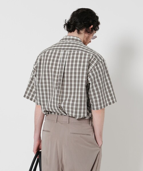 Steven Alan（スティーブンアラン）の「＜Steven Alan＞ TC ウォッシュド チェック ALINE LOOSE CASUAL BOX（シャツ/ブラウス・メンズ・オフホワイト/ブラック・S/M/L/XL）」の9枚目の写真