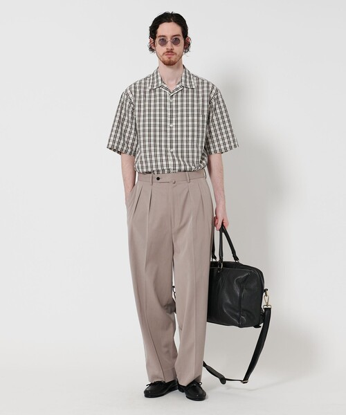 Steven Alan（スティーブンアラン）の「＜Steven Alan＞ TC ウォッシュド チェック ALINE LOOSE CASUAL BOX（シャツ/ブラウス・メンズ・オフホワイト/ブラック・S/M/L/XL）」の10枚目の写真