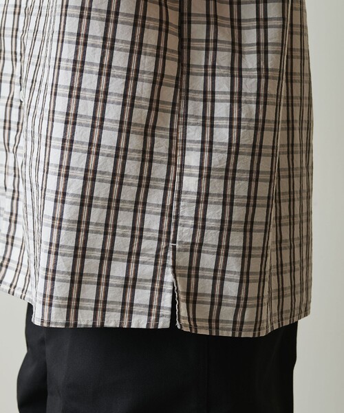Steven Alan（スティーブンアラン）の「＜Steven Alan＞ TC ウォッシュド チェック ALINE LOOSE CASUAL BOX（シャツ/ブラウス・メンズ・オフホワイト/ブラック・S/M/L/XL）」の17枚目の写真
