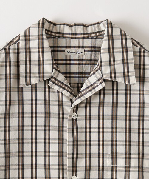 Steven Alan（スティーブンアラン）の「＜Steven Alan＞ TC ウォッシュド チェック ALINE LOOSE CASUAL BOX（シャツ/ブラウス・メンズ・オフホワイト/ブラック・S/M/L/XL）」の21枚目の写真