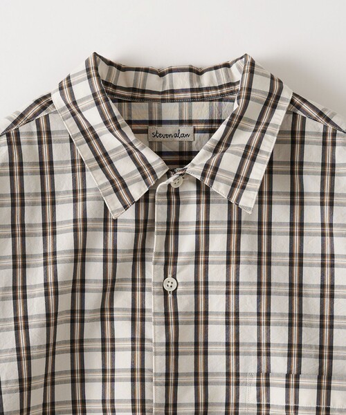 ケ*ジ様 Steven Alan シャツ ALINE LOOSE CASUAL STEVEN ALAN シャツ 「Steven Alan」 C/L ブレンド チェック