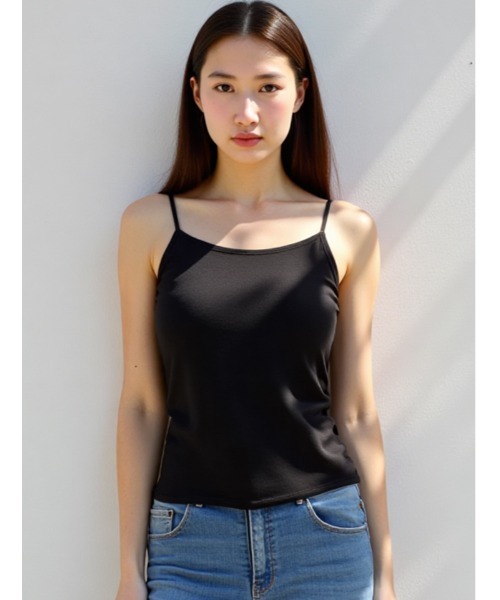 fifth(フィフス)の「【接触冷感×抗菌防臭】さらさら、ひんやりキャミソール【EssentialCool】(キャミソール・レディース・ブラック/ベージュ・S/M/L)」の8枚目の写真