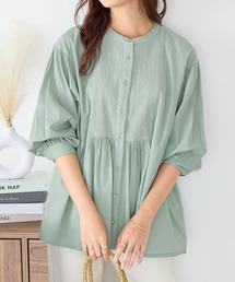 Viola e Viola | 【インド綿】ブザム刺繍前開きブラウス(シャツ/ブラウス)