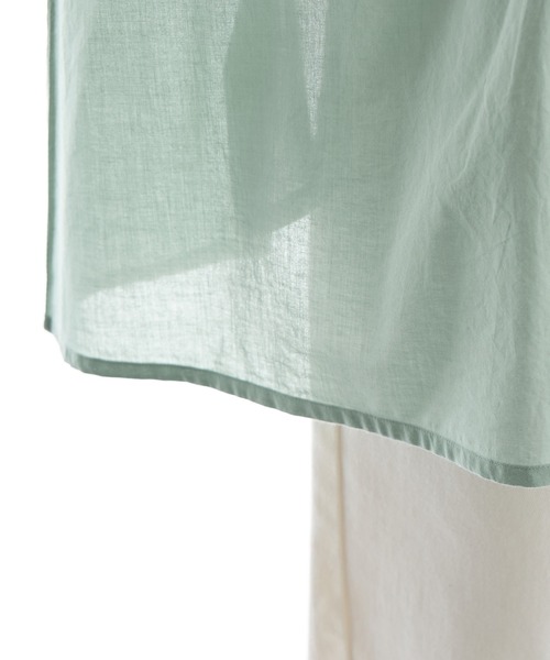 Viola e Viola（ヴィオラエヴィオラ）の「【インド綿】ブザム刺繍前開きブラウス（シャツ/ブラウス・レディース・ブラック/グリーン/ホワイト・ML）」の16枚目の写真