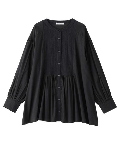 Viola e Viola（ヴィオラエヴィオラ）の「【インド綿】ブザム刺繍前開きブラウス（シャツ/ブラウス・レディース・ブラック/グリーン/ホワイト・ML）」の19枚目の写真