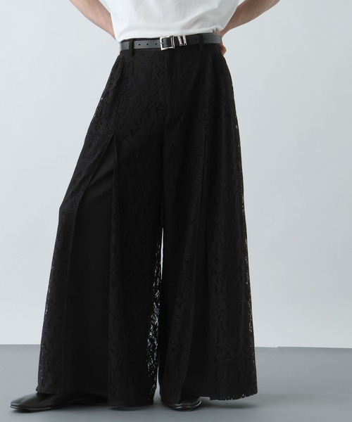 HARE（ハレ）の「【SET UP対応】レースレイヤードパンツ(HARE