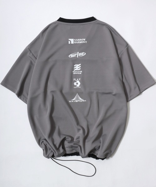 Lazar（ラザル）の「Soccer Game Shirt SS Tee/オーバーサイズ メッシュ ユニフォームデザイン サッカーゲームシャツ Vネック 半袖Tシャツ/レディース メンズ（Tシャツ/カットソー・レディース・ブラック/グレー/ホワイト・M/L）」の14枚目の写真