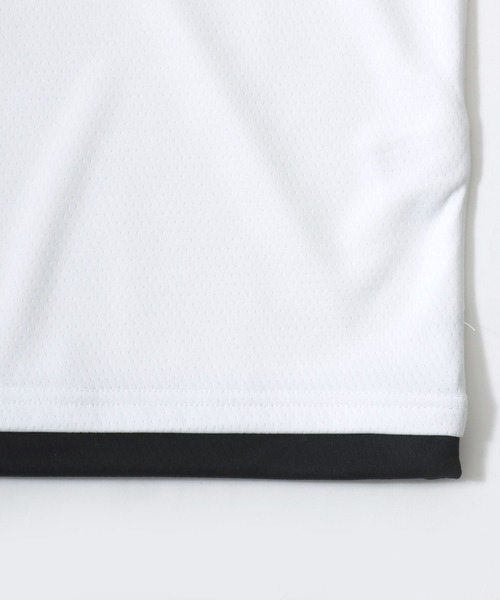 Lazar（ラザル）の「Soccer Game Shirt SS Tee/オーバーサイズ メッシュ ユニフォームデザイン サッカーゲームシャツ Vネック 半袖Tシャツ/レディース メンズ（Tシャツ/カットソー・レディース・ブラック/グレー/ホワイト・M/L）」の8枚目の写真