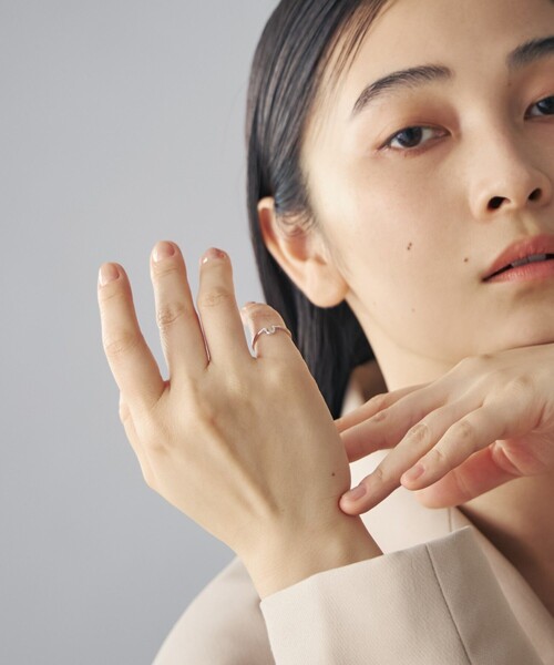 エテ K10YG ホースシュー ピンキーリング K10WG ピンキーリング ホースシュー（031373） ｜ women（ウィメンズ