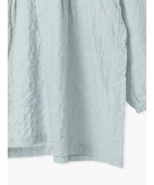 Samansa Mos2（サマンサ モスモス）の「襟フリルVネックチュニック（シャツ/ブラウス・レディース・ブラック/オフホワイト/ミント/イエロー・F）」の22枚目の写真