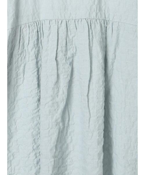 Samansa Mos2（サマンサ モスモス）の「襟フリルVネックチュニック（シャツ/ブラウス・レディース・ブラック/オフホワイト/ミント/イエロー・F）」の20枚目の写真