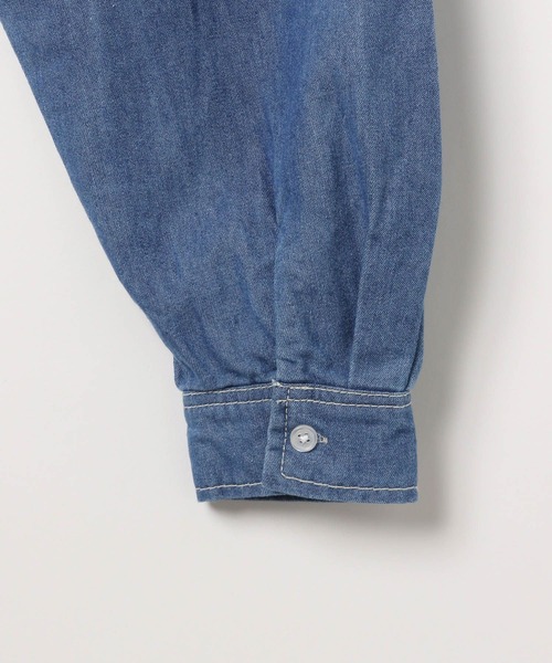 LAND MUSEUM(ランドミュージアム)の「LAND MUSEUM/フードデニムシャツ(シャツ/ブラウス・メンズ・ライトブルー/ブラック・FREE)」の18枚目の写真