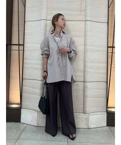 Mila Owen（ミラオーウェン）の「後ろウエストゴム2タックワイドパンツ