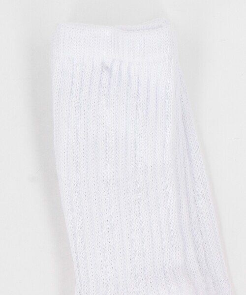 FREAK'S STORE（フリークスストア）の「ｼﾝｶｰ無地 WHITE ｸﾙｰ(25.0-27.0cm対応)（ソックス/靴下・メンズ・ホワイト・ﾌﾘ-）」の6枚目の写真